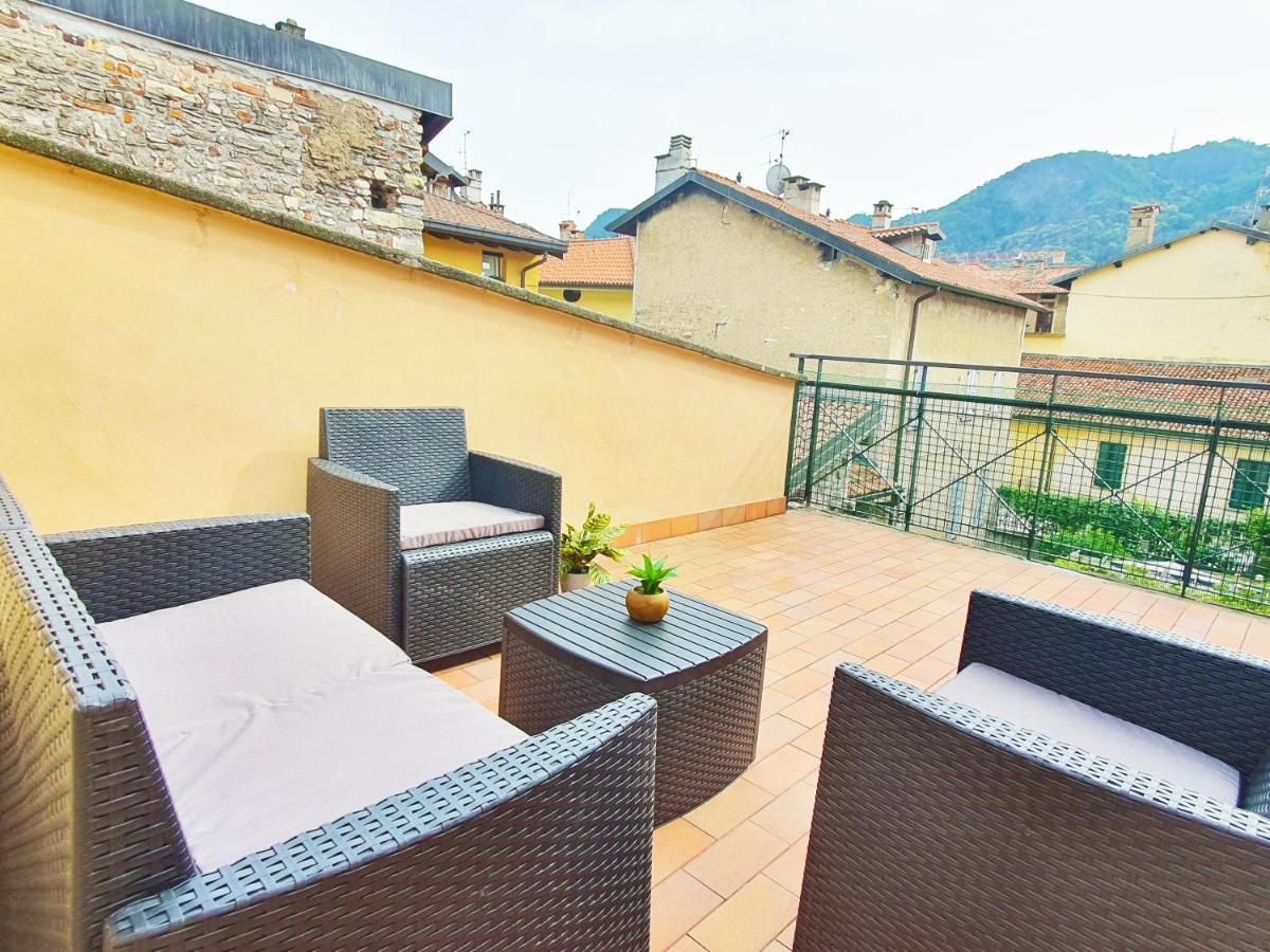 King Como Lake Center 9 Posti Letto- Grande Terrazza - 2 Bagni Privati Ngoại thất bức ảnh