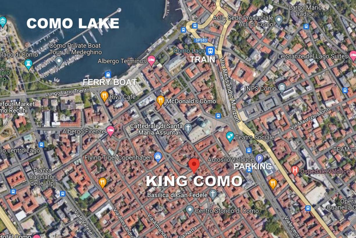 King Como Lake Center 9 Posti Letto- Grande Terrazza - 2 Bagni Privati Ngoại thất bức ảnh